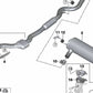 Motornahe Katalysatorhalterung für BMW 1er F20, F21, 2er F22, F23, F87, 3er F30, F31, F34, F35, 4er F32, F33, F36 (OEM 18307633092). Original BMW