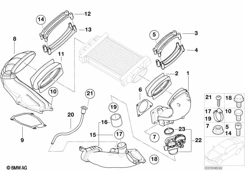 Hex Nut with Washer for BMW E81, E82, E87, E87N, E88, F20, F20N, F21, F21N, F22, F23, F87, F87N, E30, E36, E46, E90, E90N, E91, E91N, E92, E92N, E93, E93N, F30, F30N, F31, F31N, F34, F35, F35N, F80, F80N, F32, F33, F36, F82, F82N, F83, F83N, E3