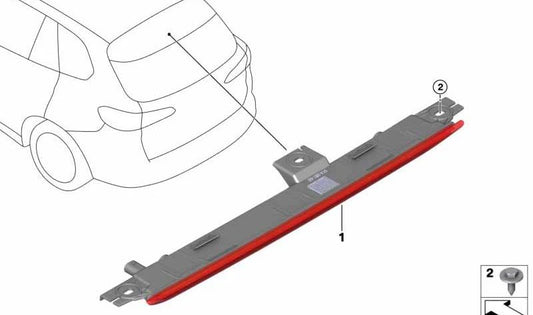 Luz de freno trasera tercera (tercer stop) OEM 63257491365 para BMW G05, G18, F95, G07. Original BMW