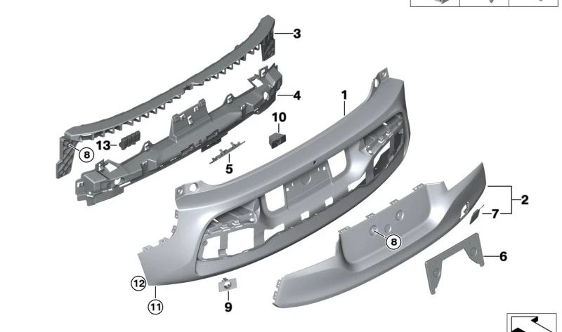 Guía para BMW I01, I01N (OEM 51127296779). Original BMW.