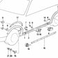 Moldura lateral derecha OEM 51711961756 para BMW E30. Original BMW.