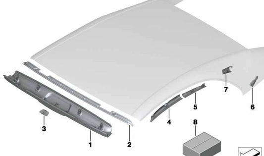 Cubierta C-pilar inferior para BMW F12, F12N (OEM 54347311671). Original BMW