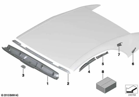 Left Center Panel Trim for BMW 6 Series F12, F12N (OEM 54347310393). Original BMW.