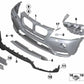 Front bumper trim for BMW X3 F25 (OEM 51117389895). Original BMW