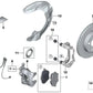 Bremsbelag-Reparatursatz für BMW Serie 2 U06, X1 U11 (OEM 34108837161). Original BMW