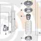 Cojinete de suspensión trasera OEM 33506775735 para BMW Serie 5 (F10, F18). Original BMW.