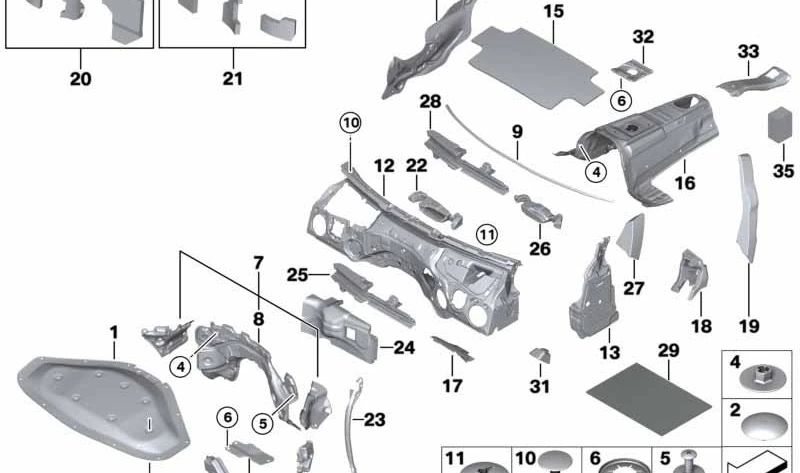 Sellado marco lateral izquierdo OEM 51487322917 para BMW F34 (Serie 3 Gran Turismo). Original BMW.