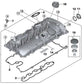 Junta perfilada para tapa de culata para BMW F20N, F21N, F22, F23, F30N, F31N, F34N, F32, F36, G30, G31, G38, G32, G11, G12, G01, G02 (OEM 11128621951). Original BMW.