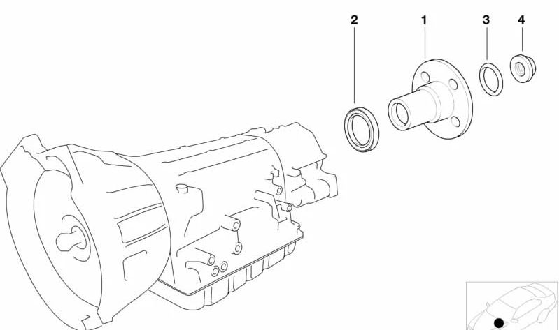 Junta tórica OEM 24201219550 para BMW (E36, E34, E39, E38, E32, E28). Original BMW.