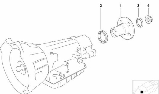 Junta tórica OEM 24201219550 para BMW (E36, E34, E39, E38, E32, E28). Original BMW.