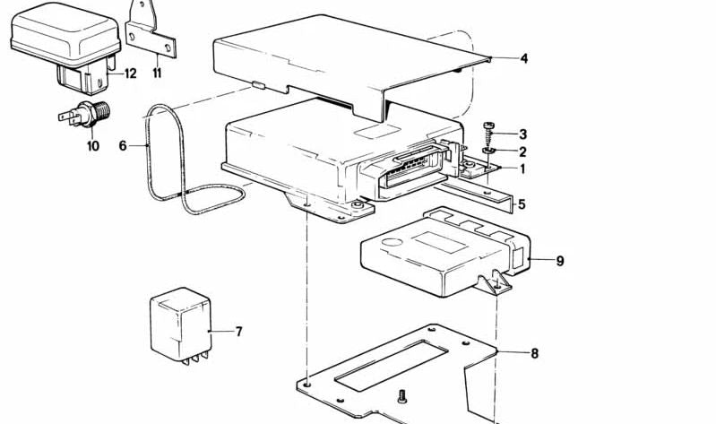 Switch OEM 13621289527 para BMW E28, E24, E23. BMW original.