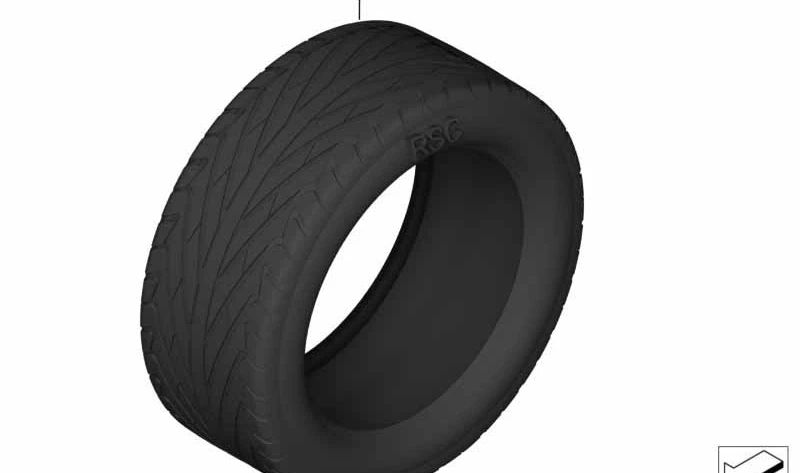 Neumático Goodyear Excellence Runflat (ROF) OEM 36120445248 para BMW F07, F01, F02, F04. Original BMW.