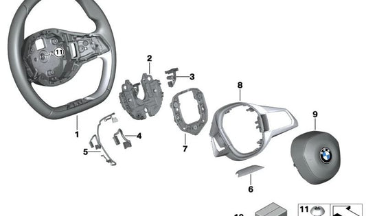 Original Lederlenkrad 32305A6A600 für BMW G70. Kompatibel mit allen BMW G70 -Modellen.