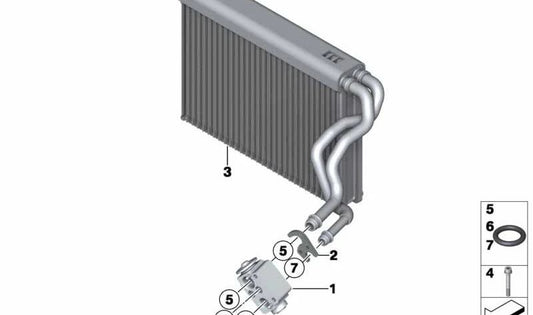 Válvula de Expansión para BMW F25, F26 (OEM 64116823978). Original BMW