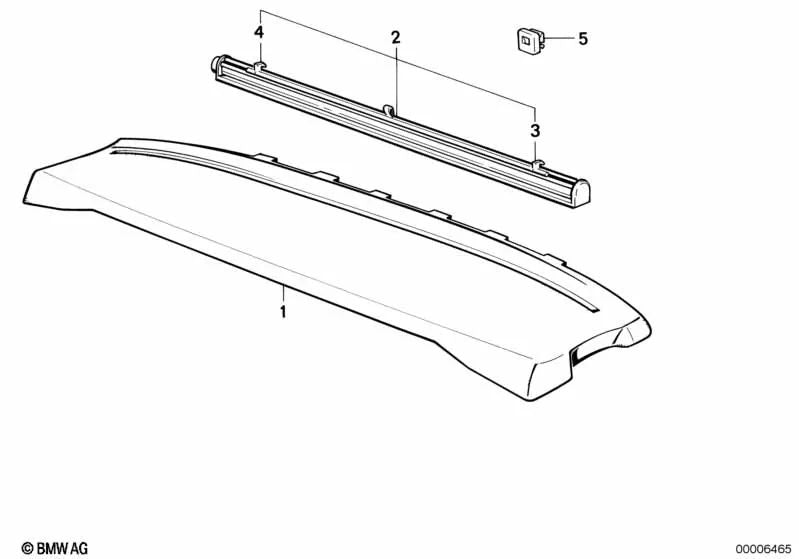 Gancho de suspensión izquierda para BMW E30, E28, E23 (OEM 51461917381). Original BMW