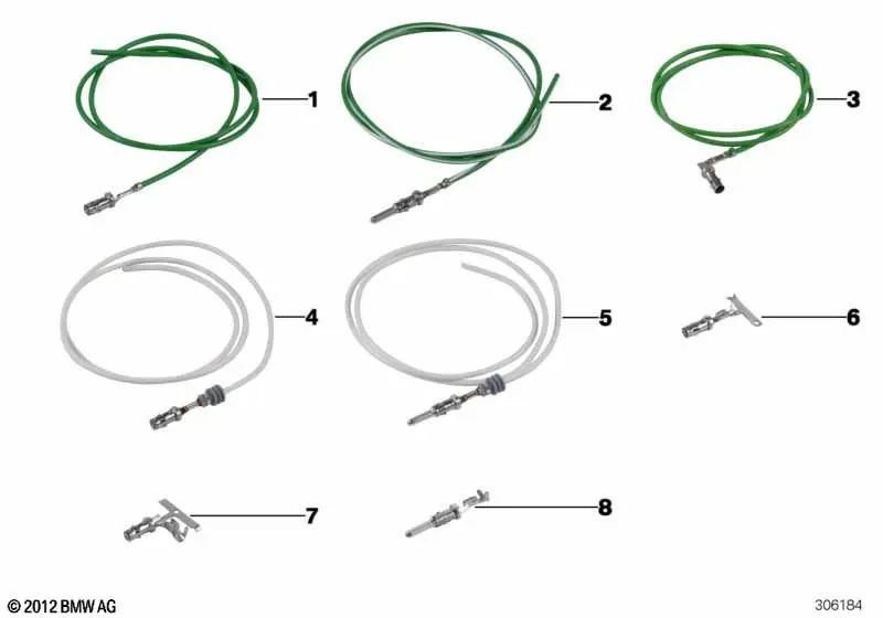 Conector redondo 2.5 para BMW Serie 5 F07, F10, F11, F18, G30, G31, G38 Serie 6 F06, F12, F13, G32 Serie 7 F01, F02, F04, G11, G12 X1 F48 X2 F39 X3 F97, G01, G08 X4 F98, G02 X5 F15, F85, G18 X6 F16, F86 Z4 G29 (OEM 61131390409). Original BMW.