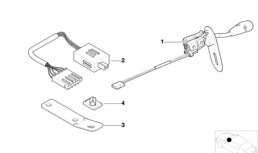 Soporte de fijación OEM 65716904495 para BMW Z8 (E52). Original BMW.