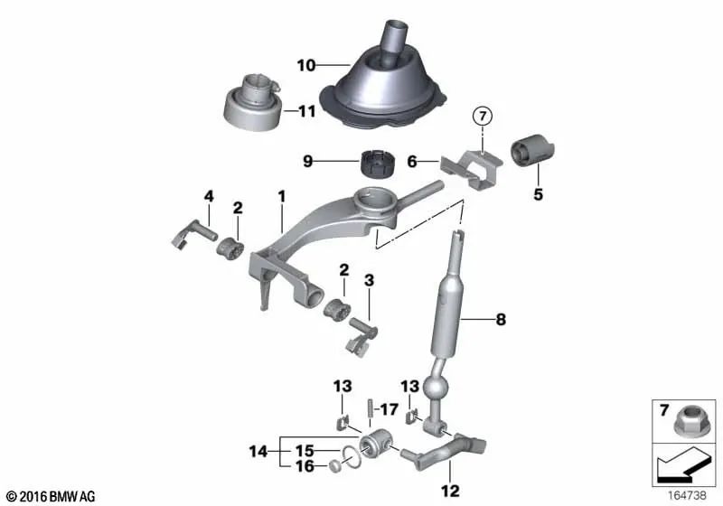 Amortiguador de Vibraciones para BMW Serie 1 E81, E82, E87, E87N, E88 Serie 3 E90, E90N, E91, E91N, E92, E93 X1 E84 (OEM 25117560902). Original BMW.