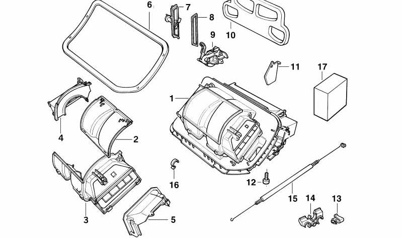 Marco de estanqueidad OEM 64111393254 para BMW E36. Original BMW.