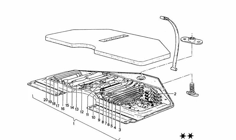 OEM 7111103094 Passando para BMW E30, E36, E46, E34, E39, E60, E65, E53, E83, Z3, Z4. BMW original.