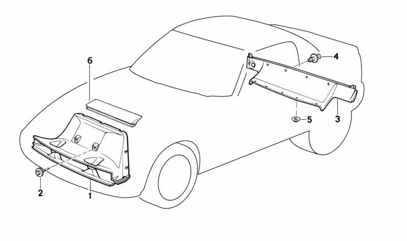 Conducto de aire OEM 51712291240 para BMW Z1 (E30). Original BMW.