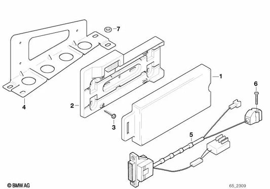 Soporte para dispositivo de transmisión y recepción para BMW Serie 3 E36 (OEM 84138362094). Original BMW