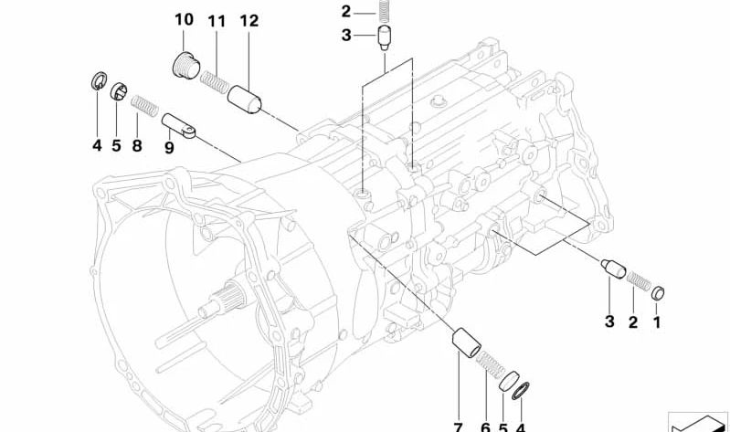 Tornillo hexagonal interno OEM 23317531372 para BMW E81, E87, E46, E90, E91, E92, E93, E60, E61, E84, E85, E86. Original BMW.