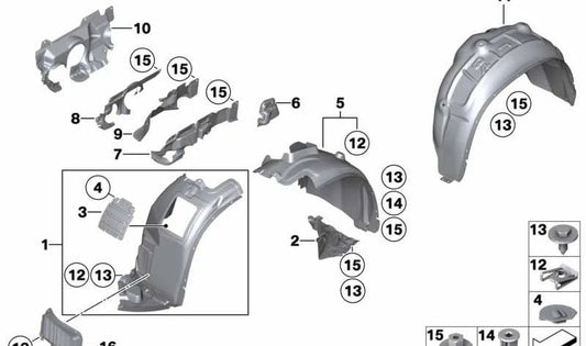 Tampa OEM da roda dianteira esquerda 51712990089 para BMW E84. BMW original.