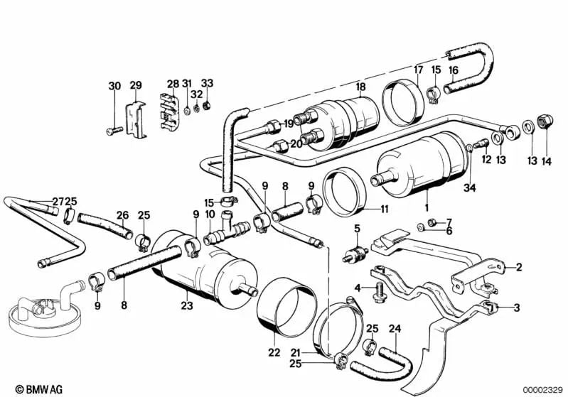 Depósito de Combustible para BMW E21, E12, E28 (OEM 16121152523). Original BMW