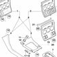 Revestimiento lateral derecho de la consola central en cuero sintético OEM 51168412374 para BMW E36, Z3. Original BMW.