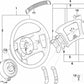 Slip ring for BMW 5 Series E39, 7 Series E38 (OEM 32341094262). Original BMW.