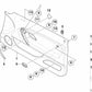 Flat head sheet metal screw for BMW E46, E90, E91, E92, E93, E61, E53, E85, E86, E52 (OEM 51417059617). Genuine BMW.