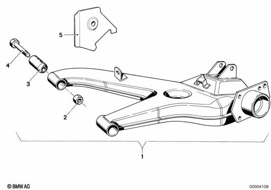 Right longitudinal side member for BMW 3 Series E21 (OEM 33321119591). Genuine BMW