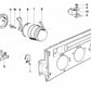 Halteplatte für BMW E24 (OEM 64111359610). Original BMW.