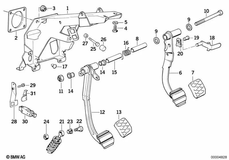 Topes para BMW Serie 5 E34, Serie 7 E32, Serie 8 E31 (OEM 35211158114). Original BMW.