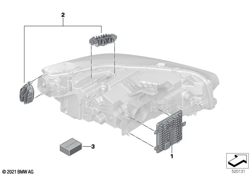 Juego de Tornillos para BMW U06 (OEM 63115A509C5). Original BMW