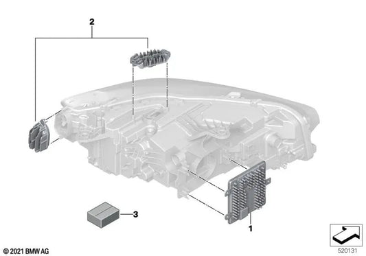 Juego de Tornillos para BMW U06 (OEM 63115A509C5). Original BMW