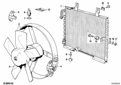 Kit de réparation de résistance pour BMW E21, E30, E36, E12, E28, E34, E24, E23, E32, E38, E31 (OEM 64121388069). BMW d'origine