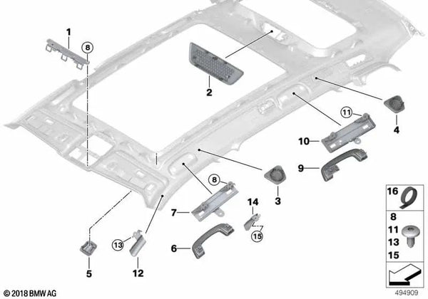 Cubierta de Espejo Básica para BMW X5 F95, G05, X7 G07 (OEM 51447473339). Original BMW