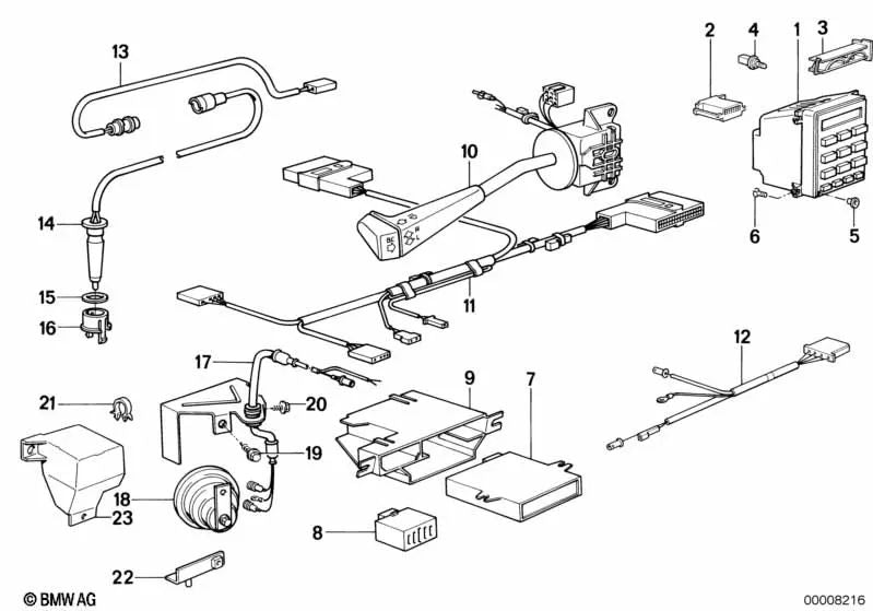 Coding connector for BMW 5 Series E28 (OEM 65811375821). Genuine BMW.