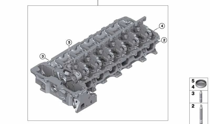 Culata de motor OEM 11127588249 para BMW E82, E88, E90, E91, E92, E93, E60, E61, F01, F02, E71, E89. Original BMW