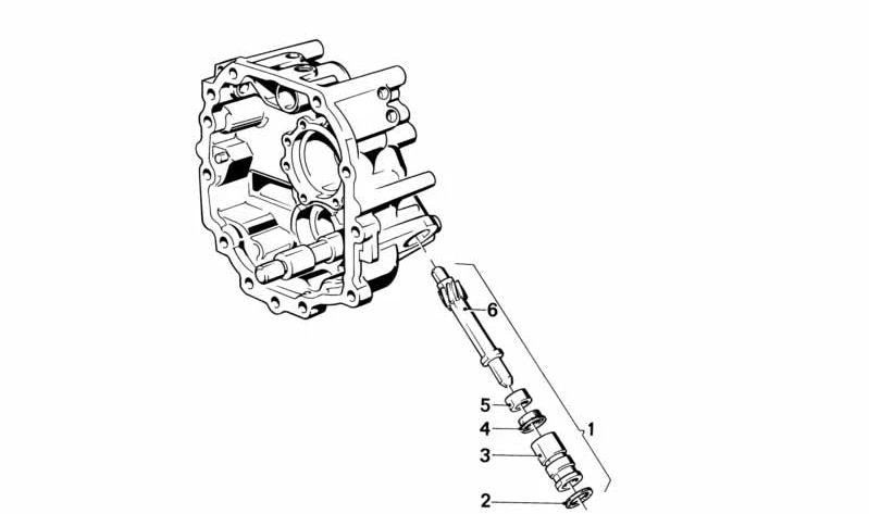 Retén de sello para BMW Serie 3 E21, E30, Serie 5 E12, E28, Serie 6 E24, Serie 7 E23 (OEM 23121490192). Original BMW