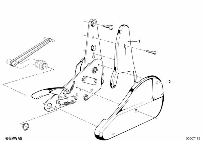 Cubierta inferior exterior izquierda para BMW E28, E23 (OEM 52101912403). Original BMW.