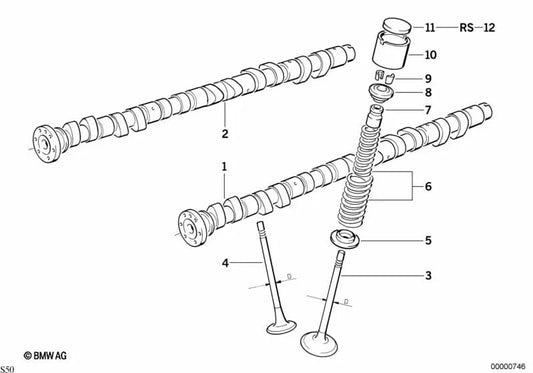 BMW Plate 3 E30, E36 Series 5 E28, E34 Series 6 E24 (OEM 11321308216). BMW d'origine.