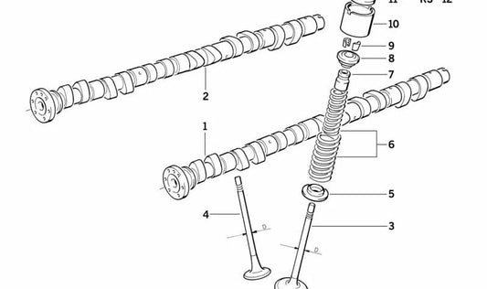 OEM -Nockenwellenschmierplatte 11341401427 für BMW E36, E34, Z3. Original BMW.