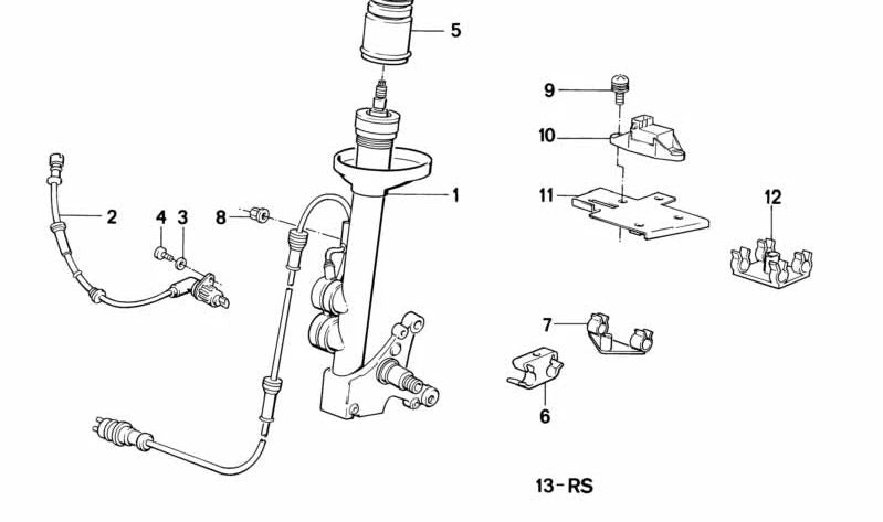 Sensor de impulso izquierdo para BMW Serie 3 E30, Serie 6 E24 (OEM 34521178981). Original BMW