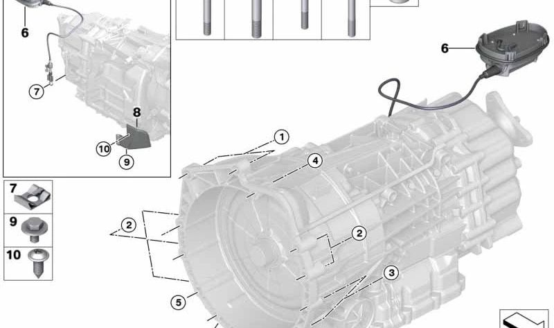 Módulo de trava de estacionamento OEM 28002284704 para BMW F87, F80, F82, F83. BMW original.