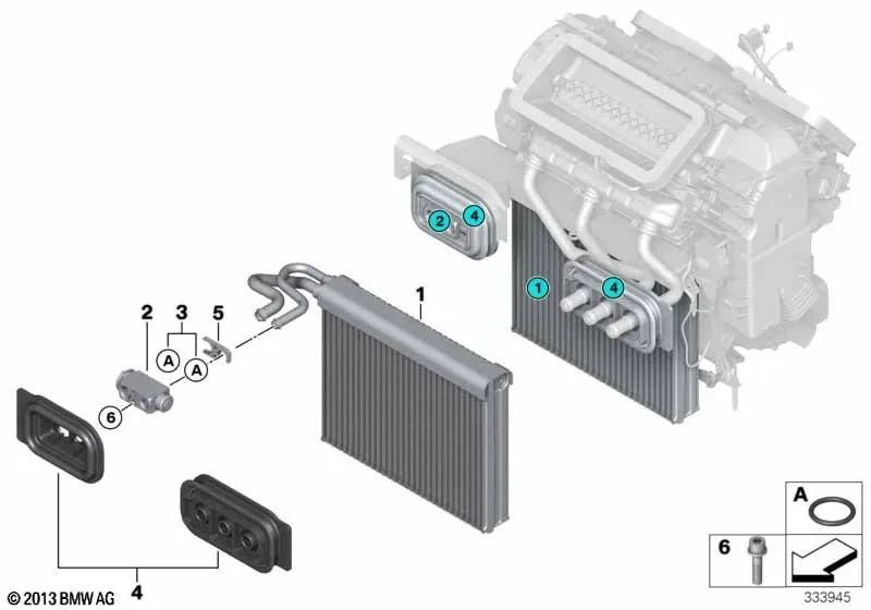 Placa de sujeción para BMW X5 E53, E70, F15, F85, X6 E71, F16, F86 (OEM 64116947723). Original BMW.