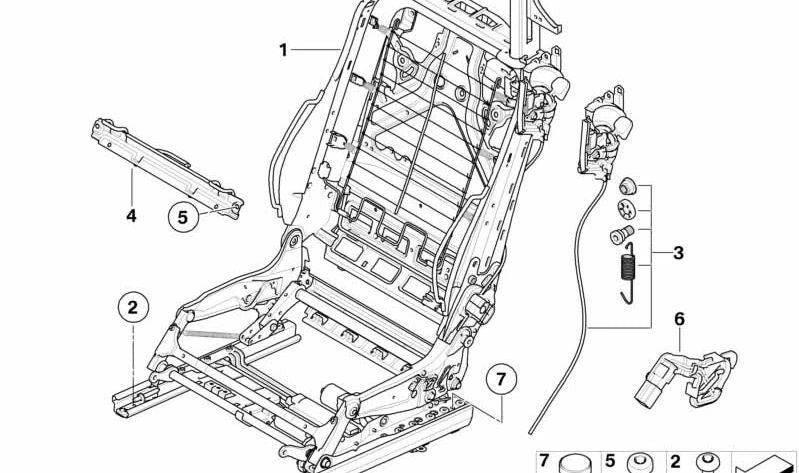 Clip para BMW Serie 3 E93, E93N (OEM 52107274588). Original BMW