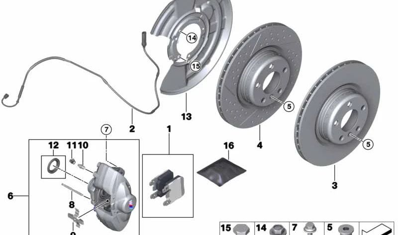 Linker Kotflügel für BMW F20, F21, F22, F23, F30, F31, F34, F32, F33, F36 (OEM 34216792243). Original BMW